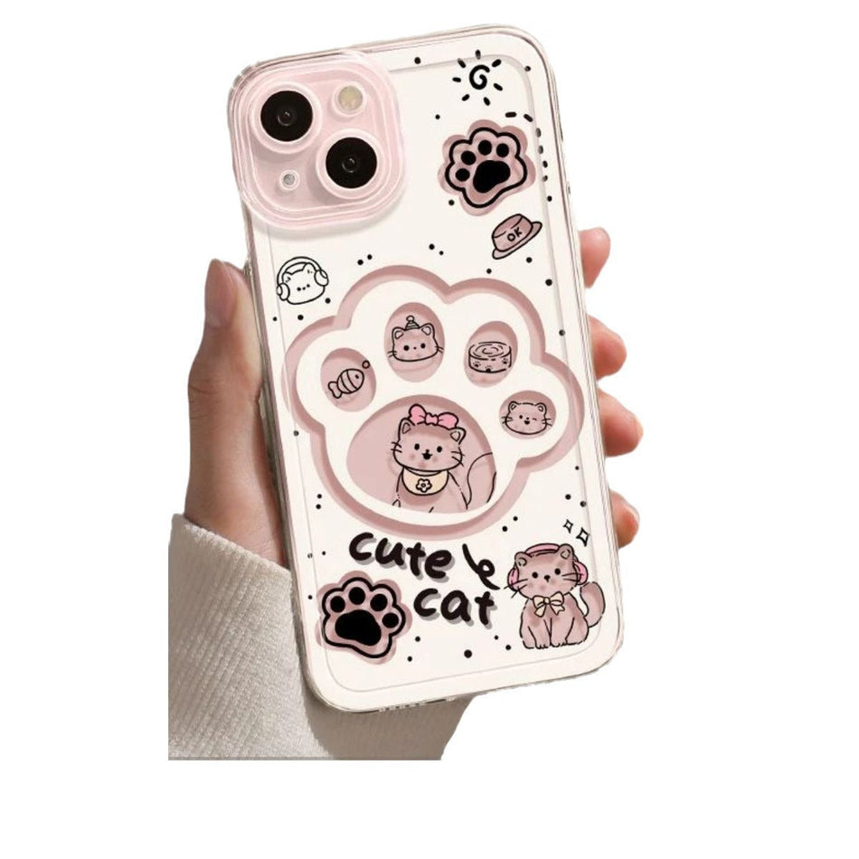 Transparent cute claw transparent phone case for iphone series