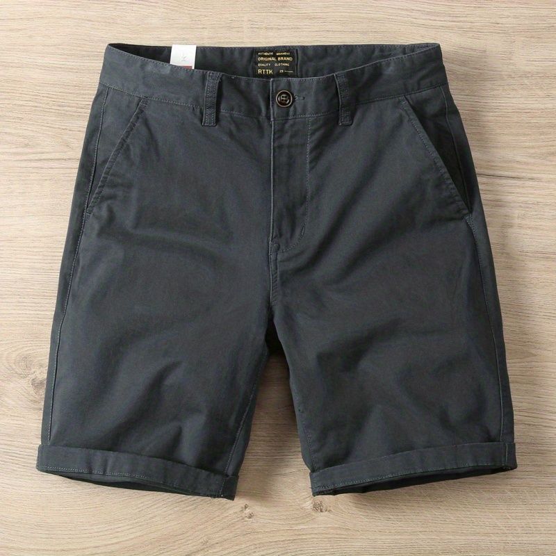 Men's Cotton Cargo Shorts Loose Fit Vintage Summer Style