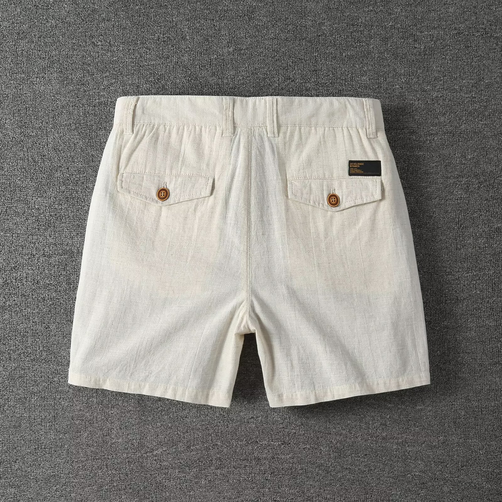 Men's Cotton Blend Shorts Loose Straight Fit Casual Summer in Black