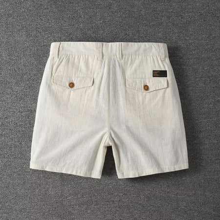 Men's Cotton Blend Shorts Loose Straight Fit Casual Summer in Black