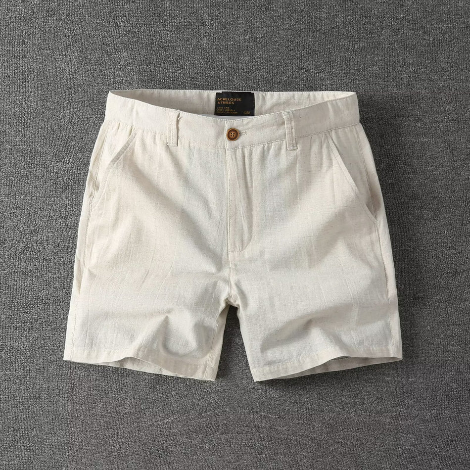 Men's Cotton Blend Shorts Loose Straight Fit Casual Summer
