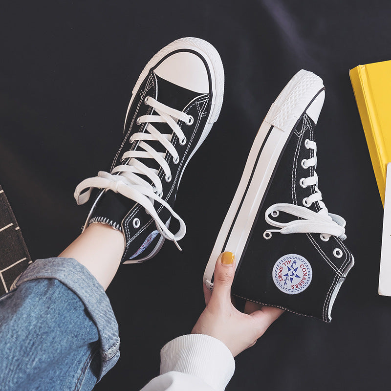 Premium High-Top Canvas Sneakers for Women and Men