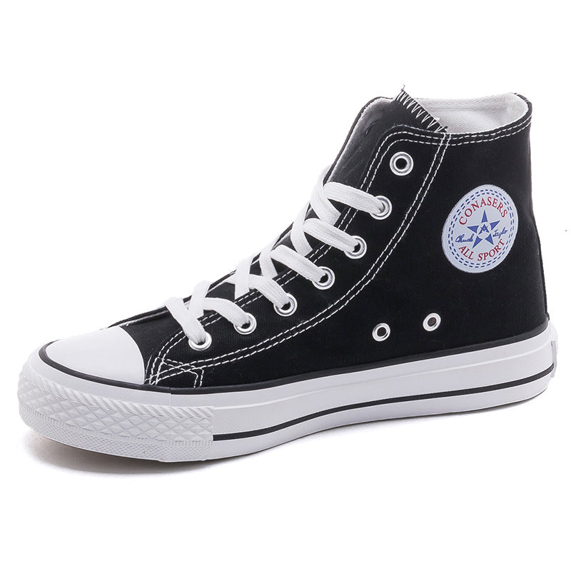 Premium High-Top Canvas Sneakers for Women and Men