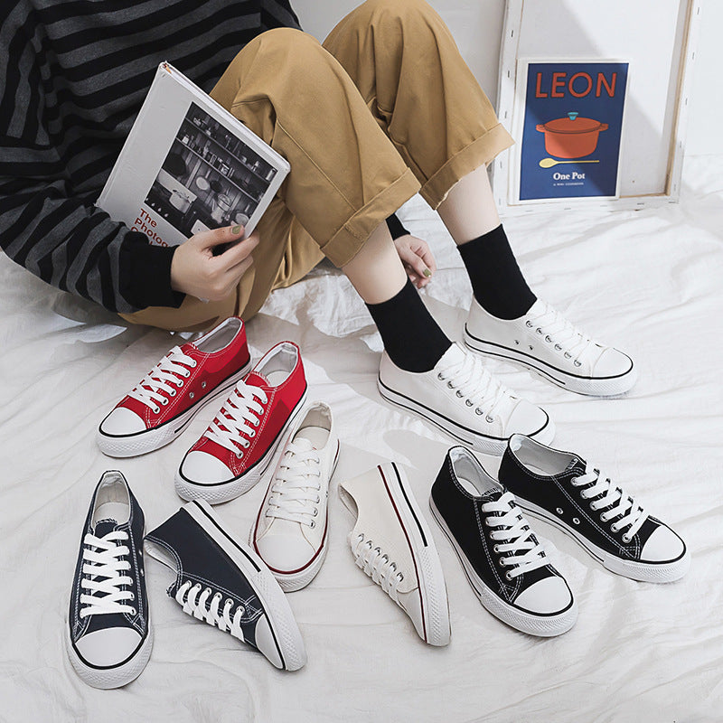 Classic Low-Top Canvas Sneakers for Women and Men