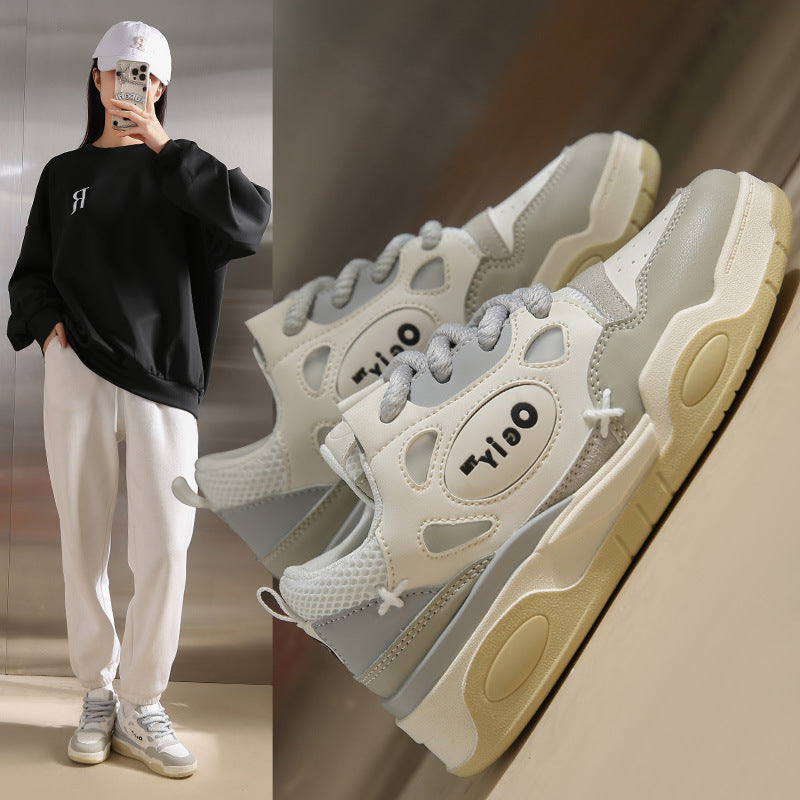 Women's Platform Thick Sole Height Increasing Casual Sneakers