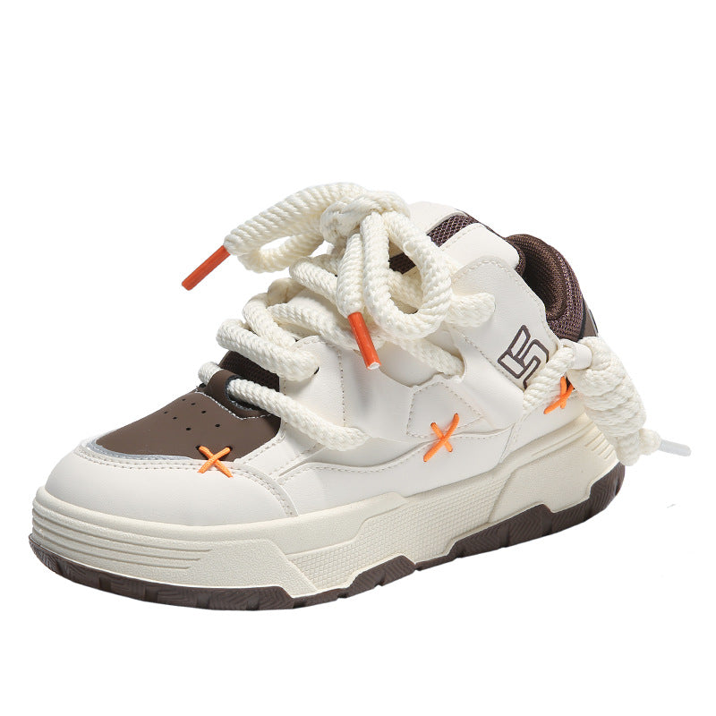 Women's Platform Bread Sneakers Thick Sole Casual Shoes