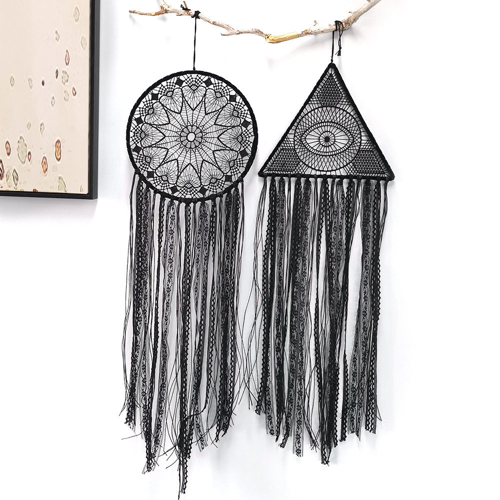 Black Tassel Dream Catcher Wind Chime Home Wall Hanging Decor