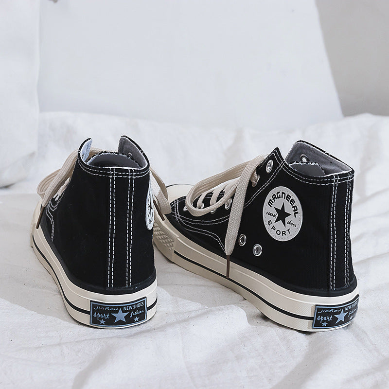 Unisex High-Top Canvas Sneakers Casual Street Style Shoes