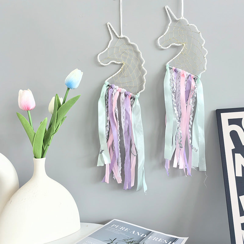 Feather Dream Catcher Wall Hanging Boho Home Decor