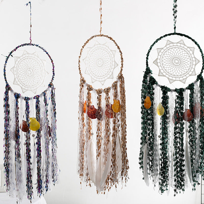 Feather Dream Catcher Wall Hanging Boho Home Decor