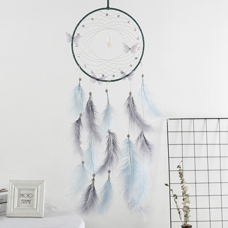 Feather Dream Catcher Wall Hanging Boho Home Decor