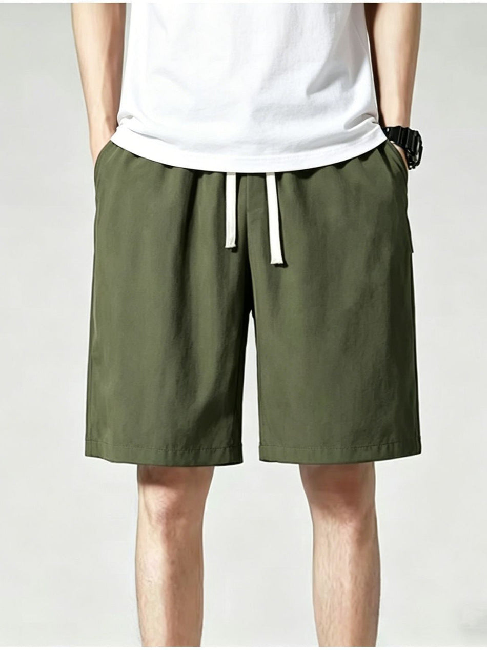 Men's Quick-Dry Ice Silk Shorts Loose Fit Summer Sports Wear