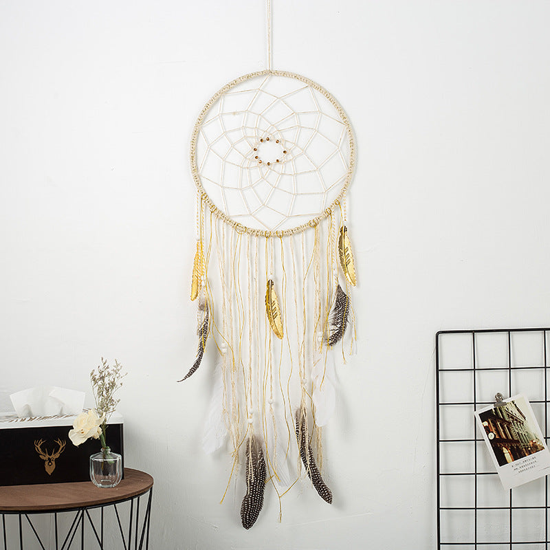eather Dream Catcher Wall Hanging Boho Home Decor