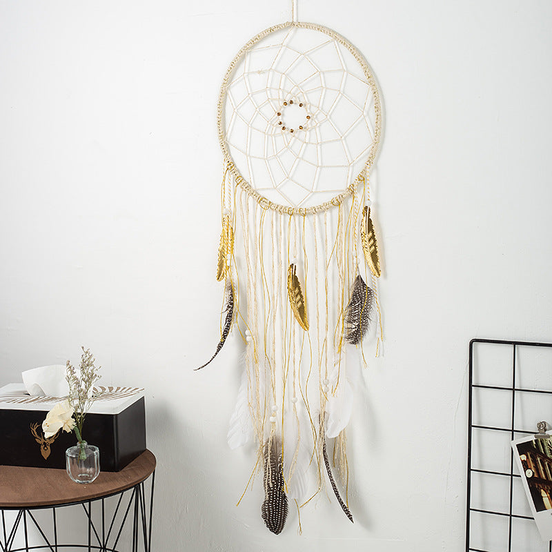 eather Dream Catcher Wall Hanging Boho Home Decor