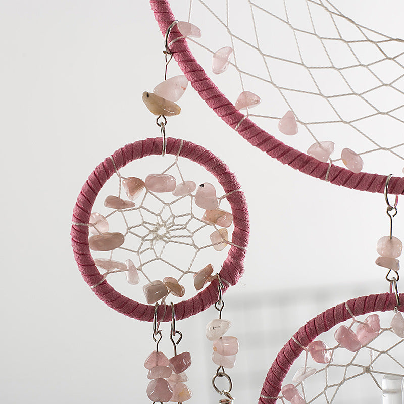 Handcrafted Feather Dream Catcher Wall Decor