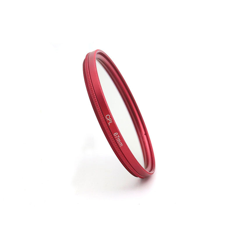 52/67mm Mobile Phone CPL Polarizer Lens Filter in Red