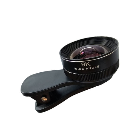 Ultra Wide Angle Mobile Phone Lens Clip-On for Video Shooting in Silver