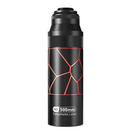 500mm Telephoto Mobile Phone Lens Large Aperture Monocular HD in Red