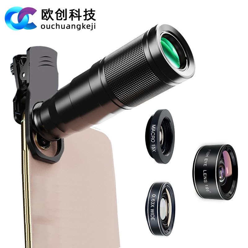 22X All-Metal Telephoto Mobile Monocular Lens for Concert HD Zoom