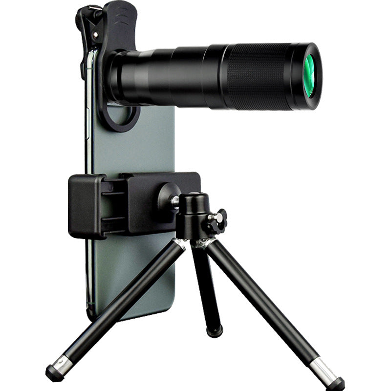 22X All-Metal Telephoto Mobile Monocular Lens for Concert HD Zoom in Black