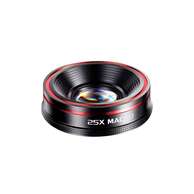 0.62X Wide Angle Fisheye Macro 3-in-1 Mobile Phone Lens HD in Red