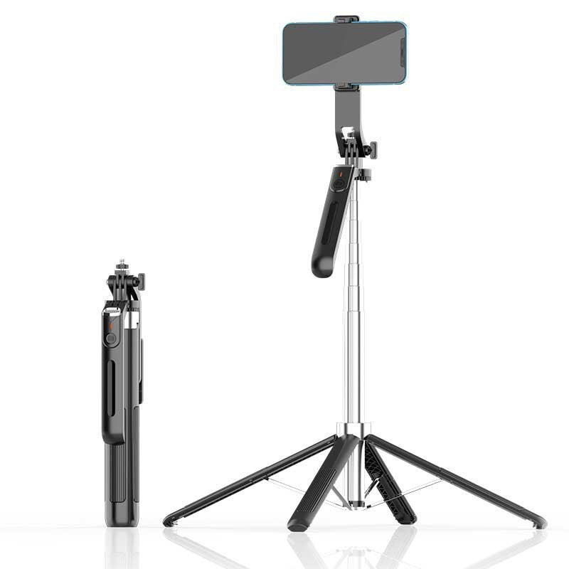 1.8m 360° Rotating Selfie Stick Tripod with Stable Four-Leg Base