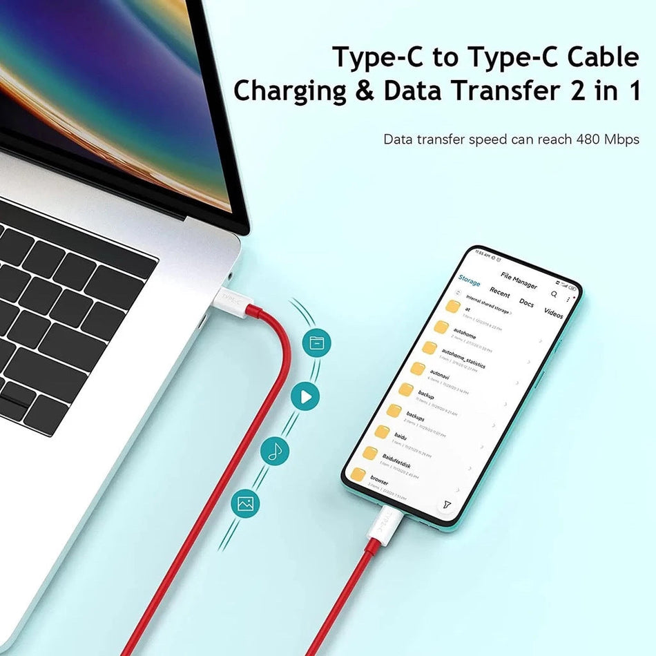 240W Dual Type-C Fast Charging Cable for OnePlus Ace Pro