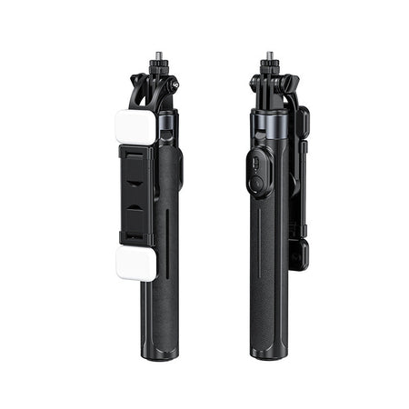 X2 1.3m 360° Rotating Selfie Stick Tripod for Mobile Phones in White