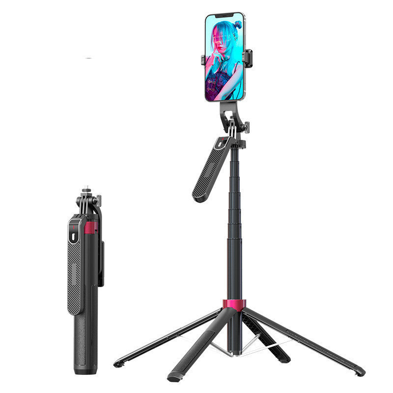 P185 1.8m Aluminum Alloy Bluetooth Selfie Stick Tripod Stabilizer