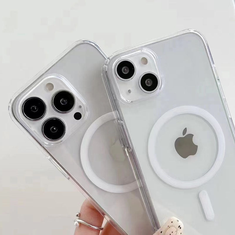 Magnetic Clear iPhone Case with Shockproof Full Protection