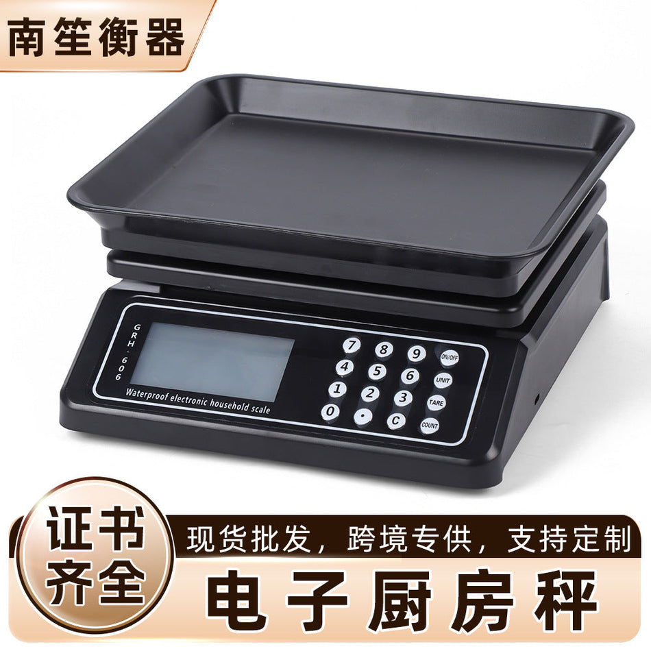 Waterproof Digital Kitchen Scale with 1g Precision Measuring