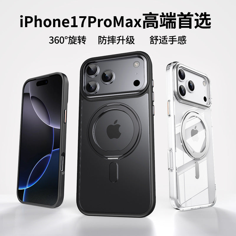 Magnetic Rotating Stand iPhone Case with Shockproof Protection