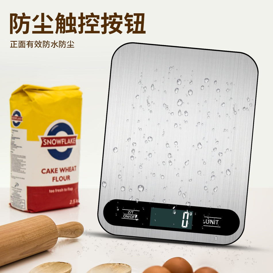 15kg Stainless Steel Rechargeable Digital Kitchen Scale Platform