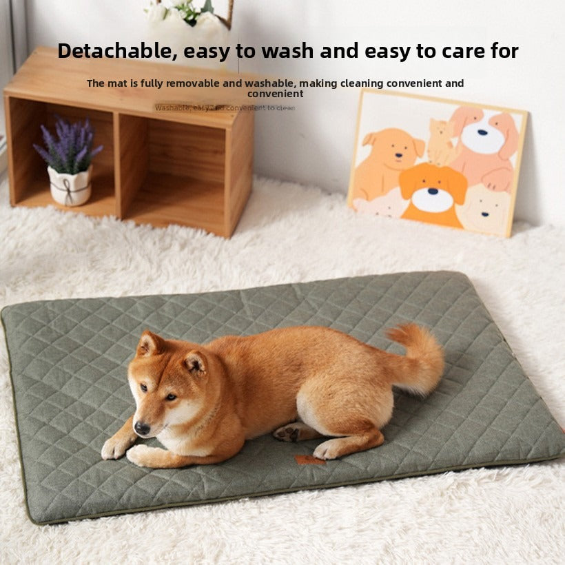 Washable Dog Pad Pet House Comfortable Indoor Kennel Bed
