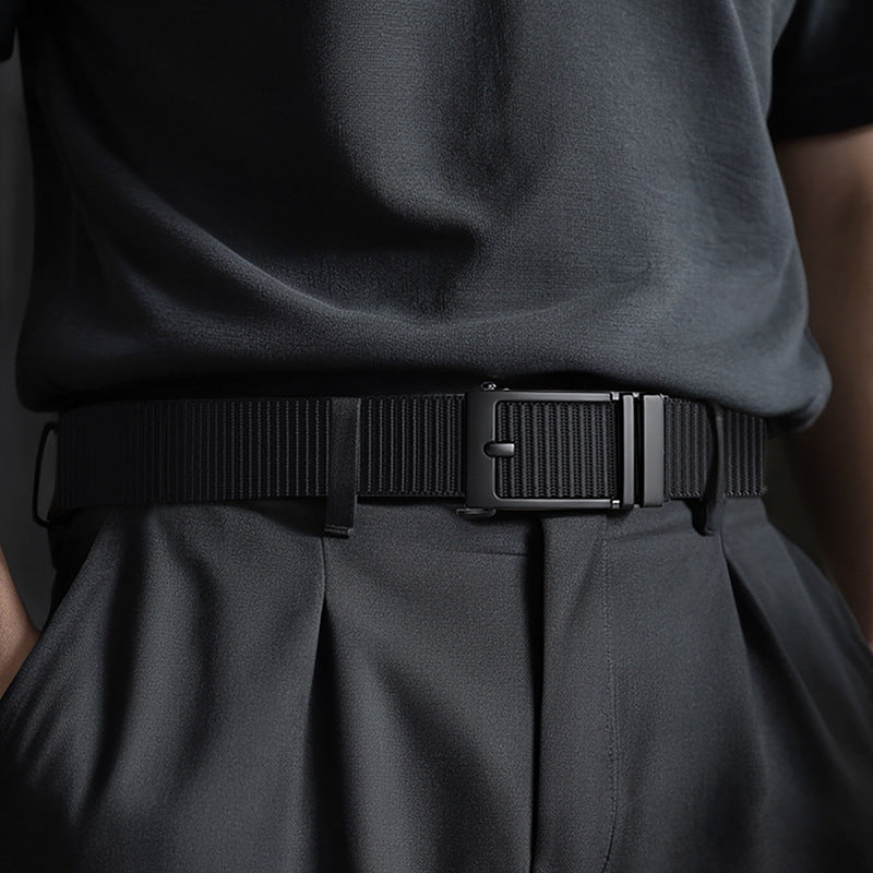 William Polo Canvas Belt with Automatic Buckle Design