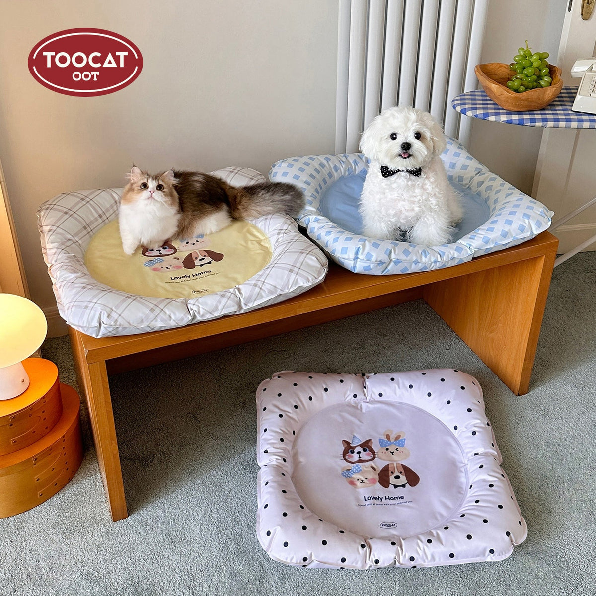 Waterproof Cooling Pet Ice Pad Scratch-Resistant Summer Mat in pink, 60 * 60cm