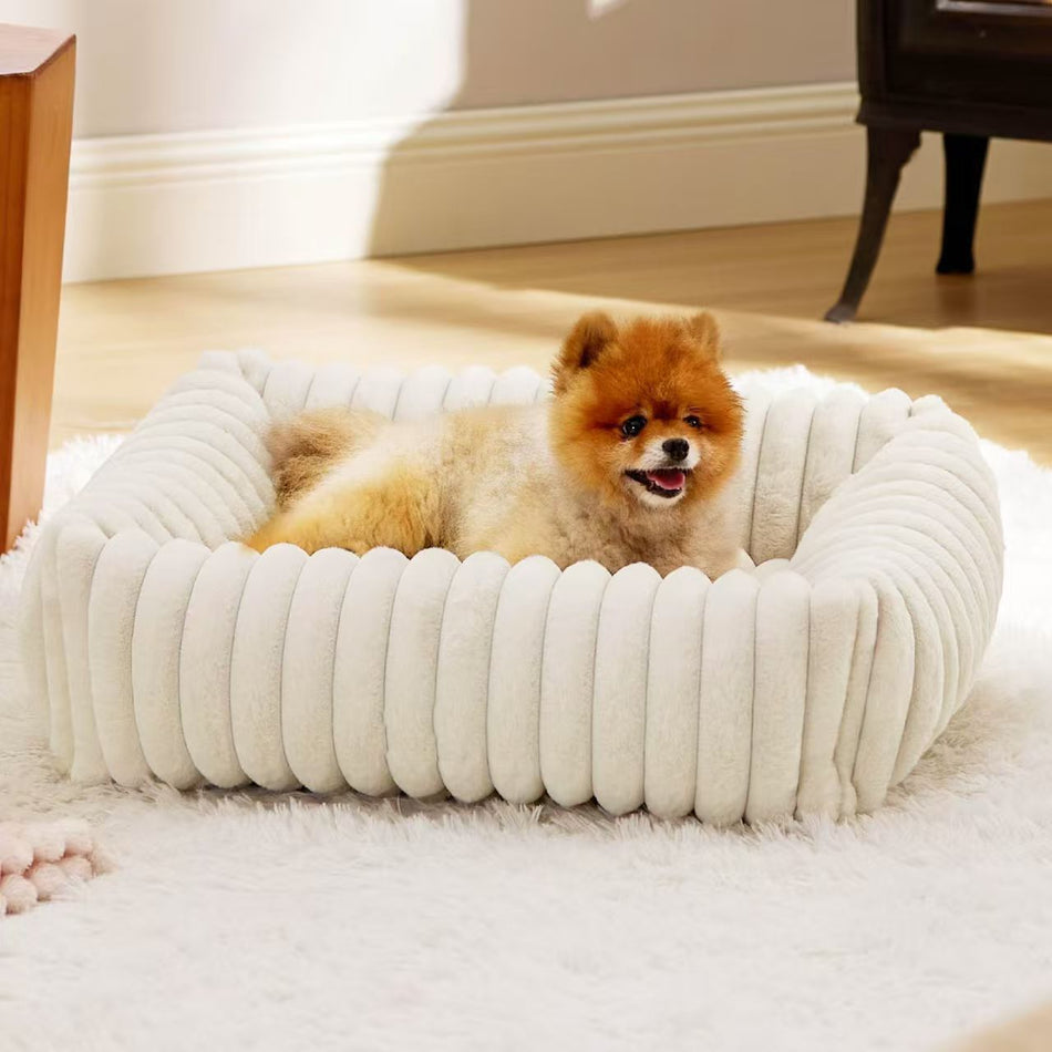 All Seasons Soft Velvet Pet Bed for Small Dogs and Cats