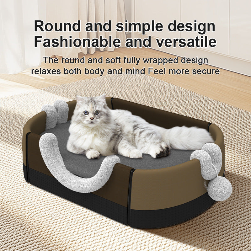Soft Indoor Pet Bed Dog and Cat House Comfortable Nest
