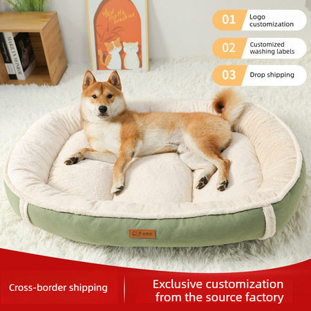 Thickened Elevated Pet Bed for Dogs and Cats All Seasons in gray