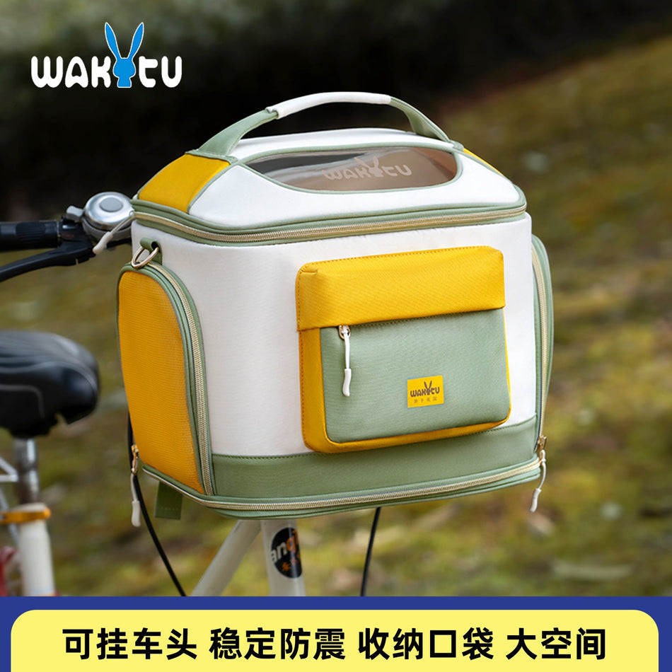 British Style Pet Bicycle Front Carrier Bag for Cats and Dogs