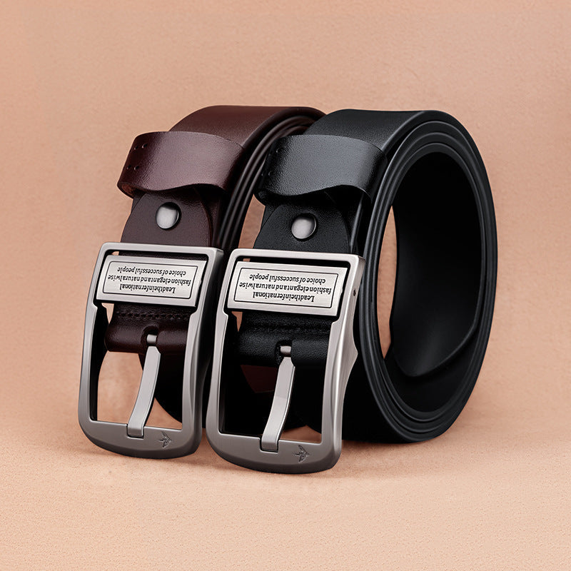 William Polo Men's Genuine Leather Business & Casual Belt