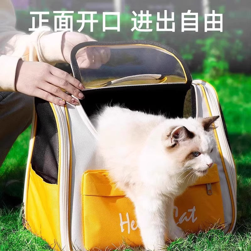 Foldable Space Capsule Pet Backpack Carrier Waterproof Design
