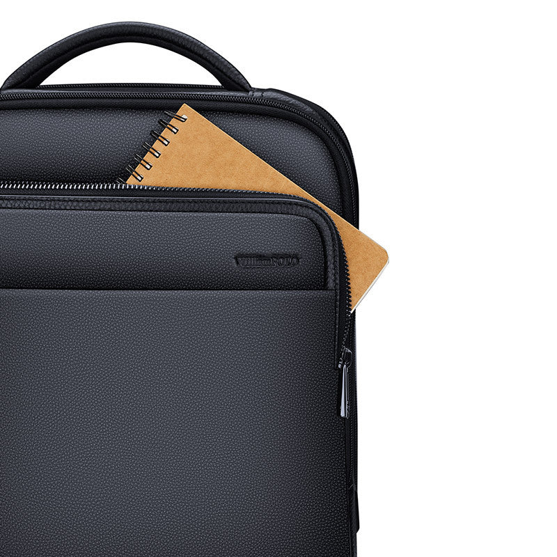 Men's Genuine Leather Backpack – 15-Inch Laptop Backpack