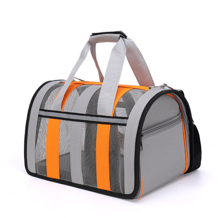 Large Space Mesh Breathable Foldable Pet Handbag Carrier in black