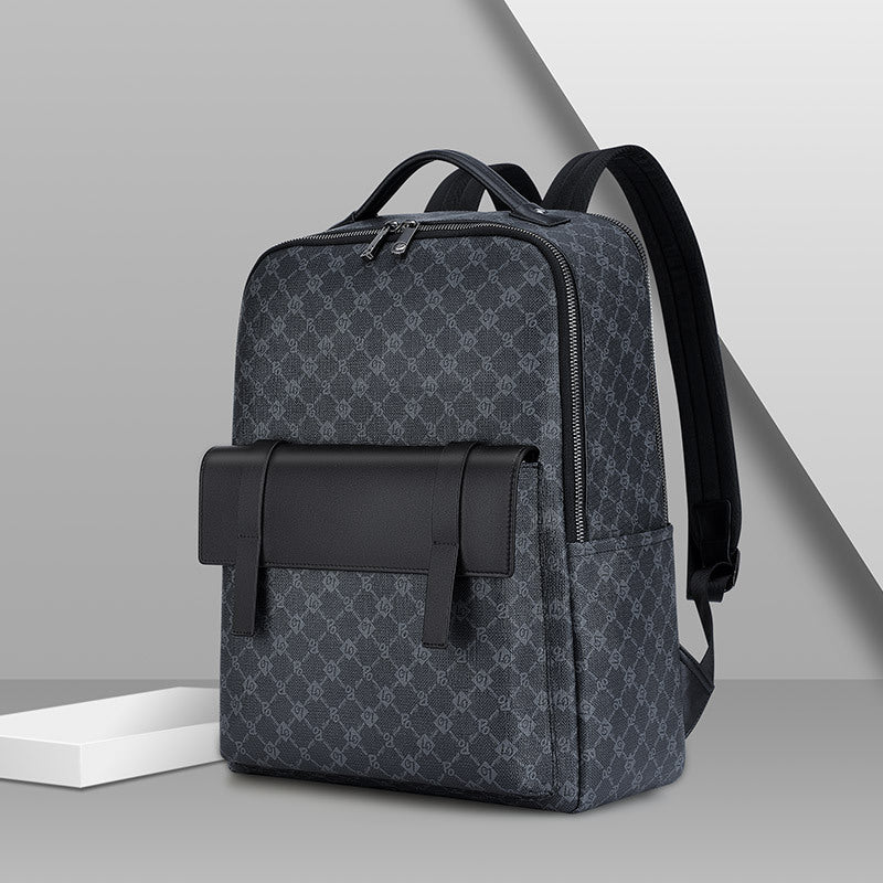 Casual Sports Backpack – Waterproof Travel & Business Laptop Backpack in Light Gray
