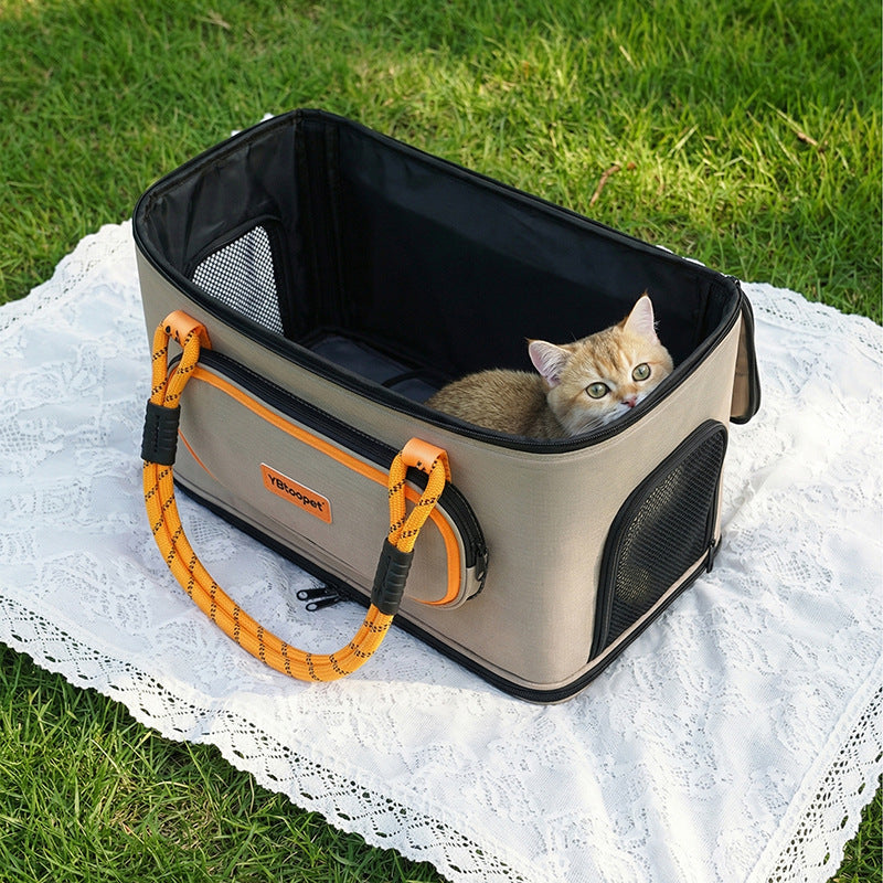 Large Capacity Breathable Pet Carrier Bag for Cats and Dogs