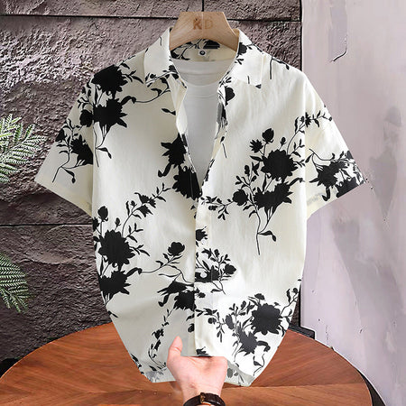 Men's Plus Size Hawaiian Floral Shirt – Summer Shirt