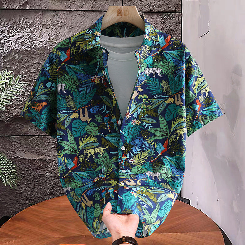 Men's Plus Size Hawaiian Floral Shirt – Summer Shirt