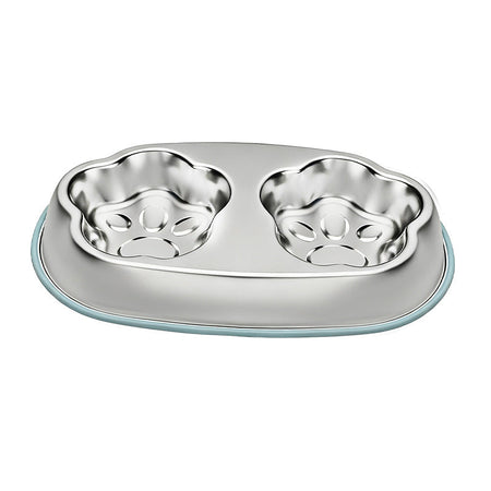304 Stainless Steel Slow Feeder Pet Bowl Non-Slip Large Capacity in yellow
