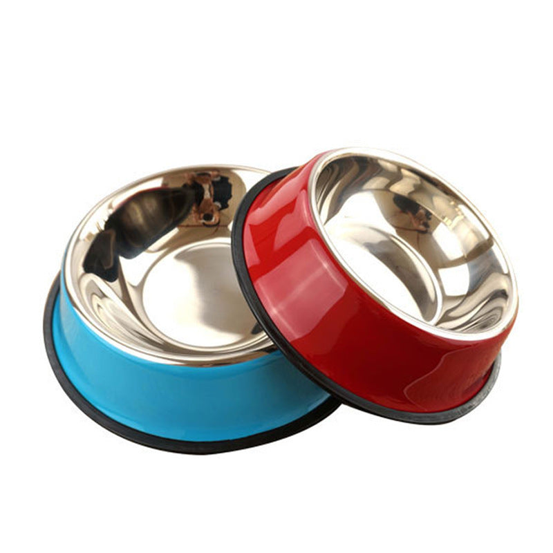 Large Non-Slip Stainless Steel Pet Bowl for Dogs and Cats